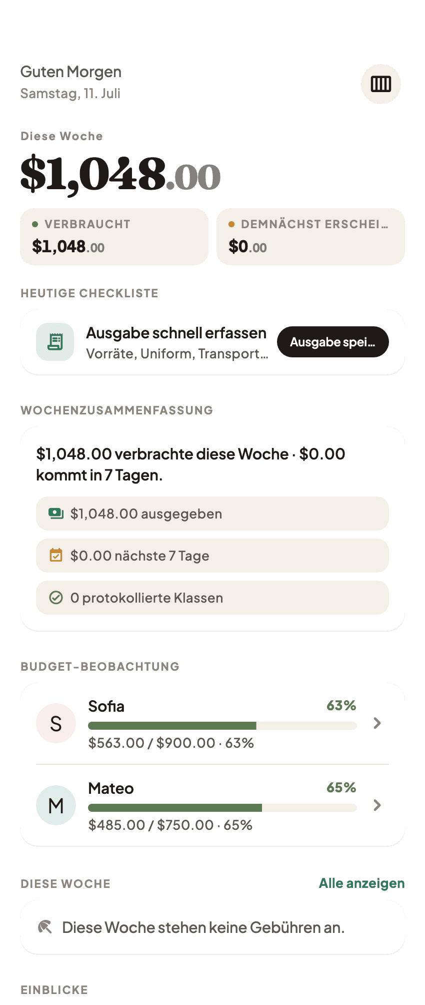Coleo: Deine Woche im Überblick