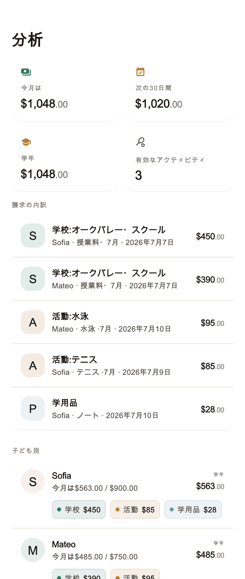 Coleoの家族向け支出管理アプリの概要 (1)