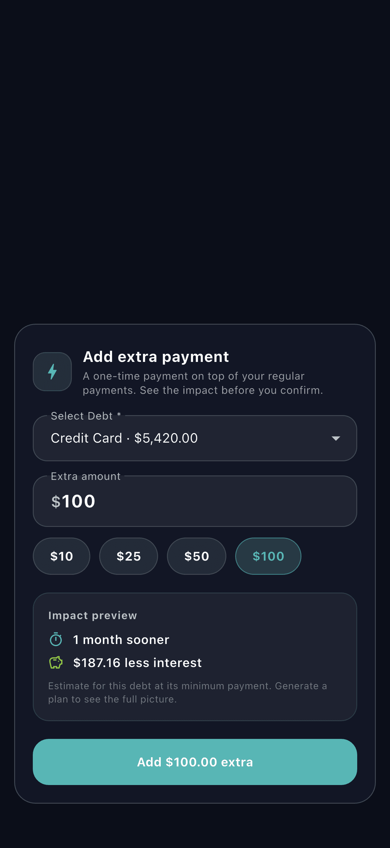 Payooo debt planning app overview (1)