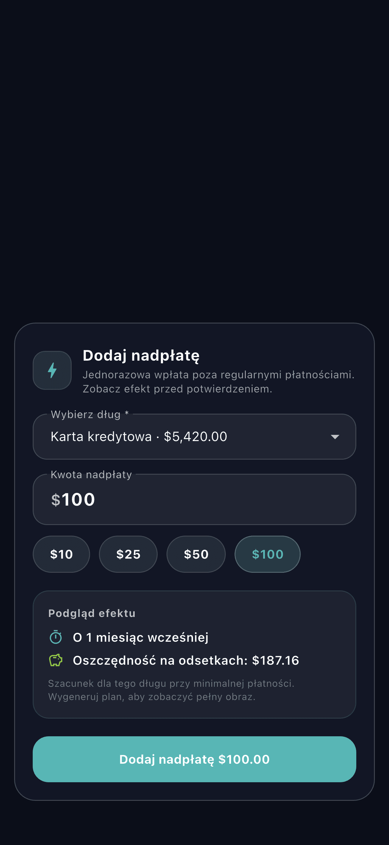 Przegląd planowania zadłużenia w Payooo (1)