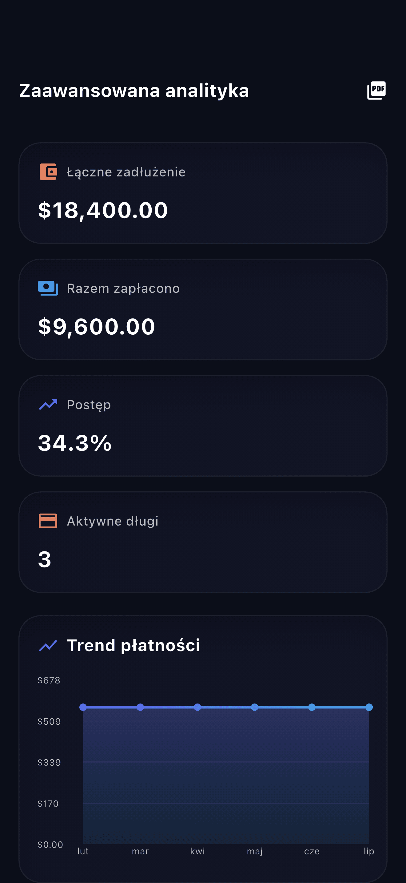 Przegląd planowania zadłużenia w Payooo (2)