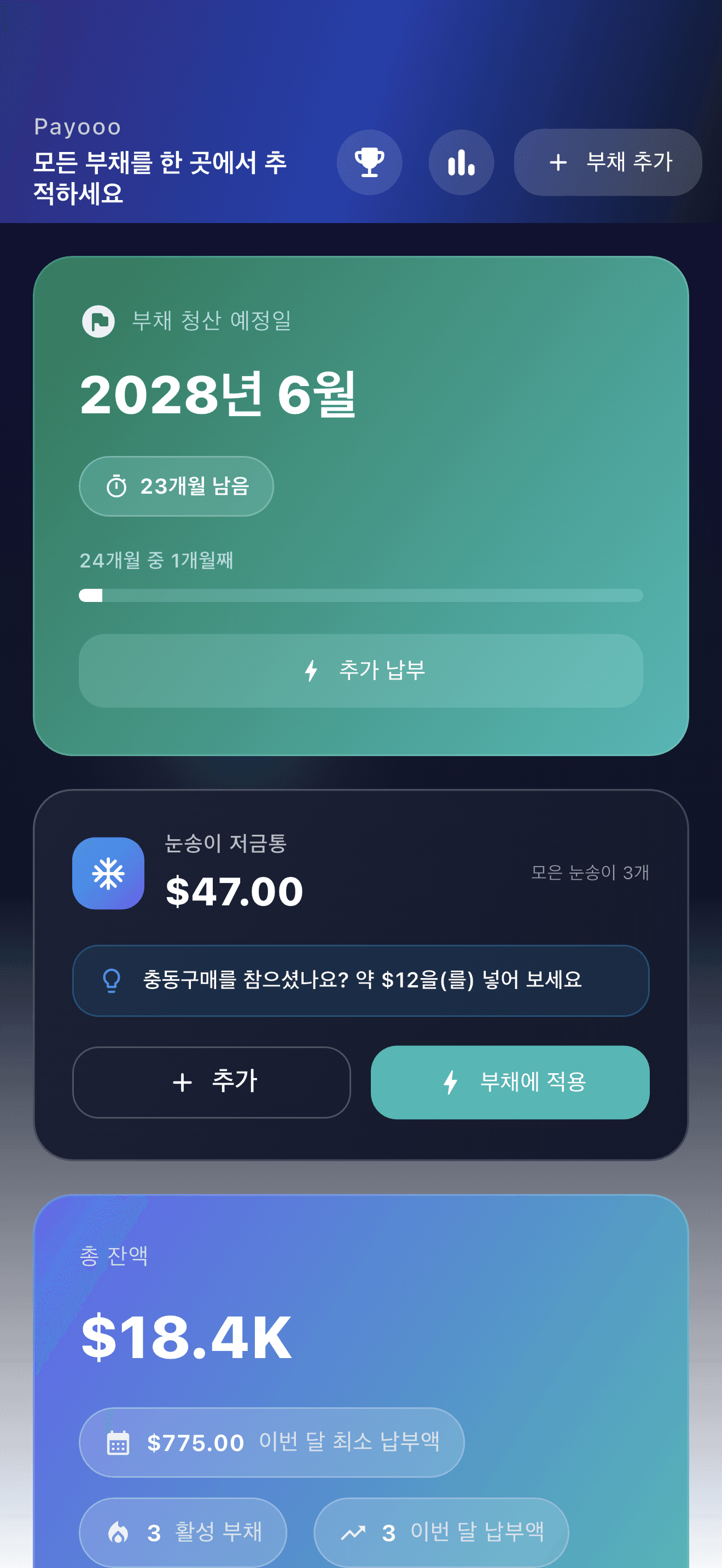 Payooo 부채 계획 개요 (1)