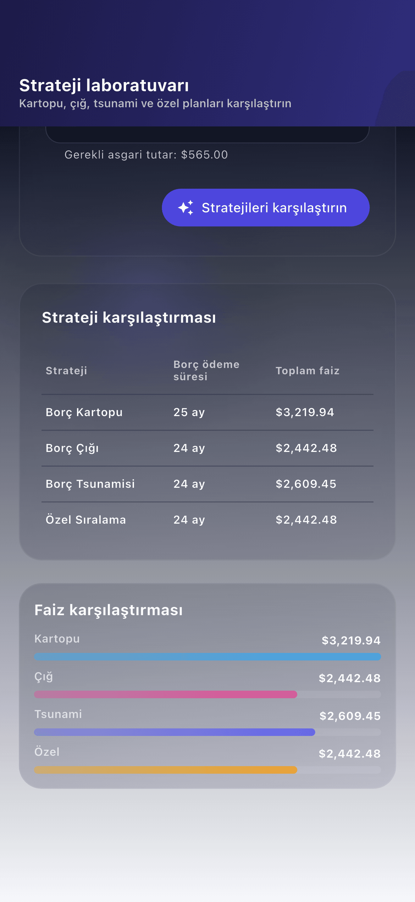 Payooo borç planlama uygulaması genel görünümü (2)