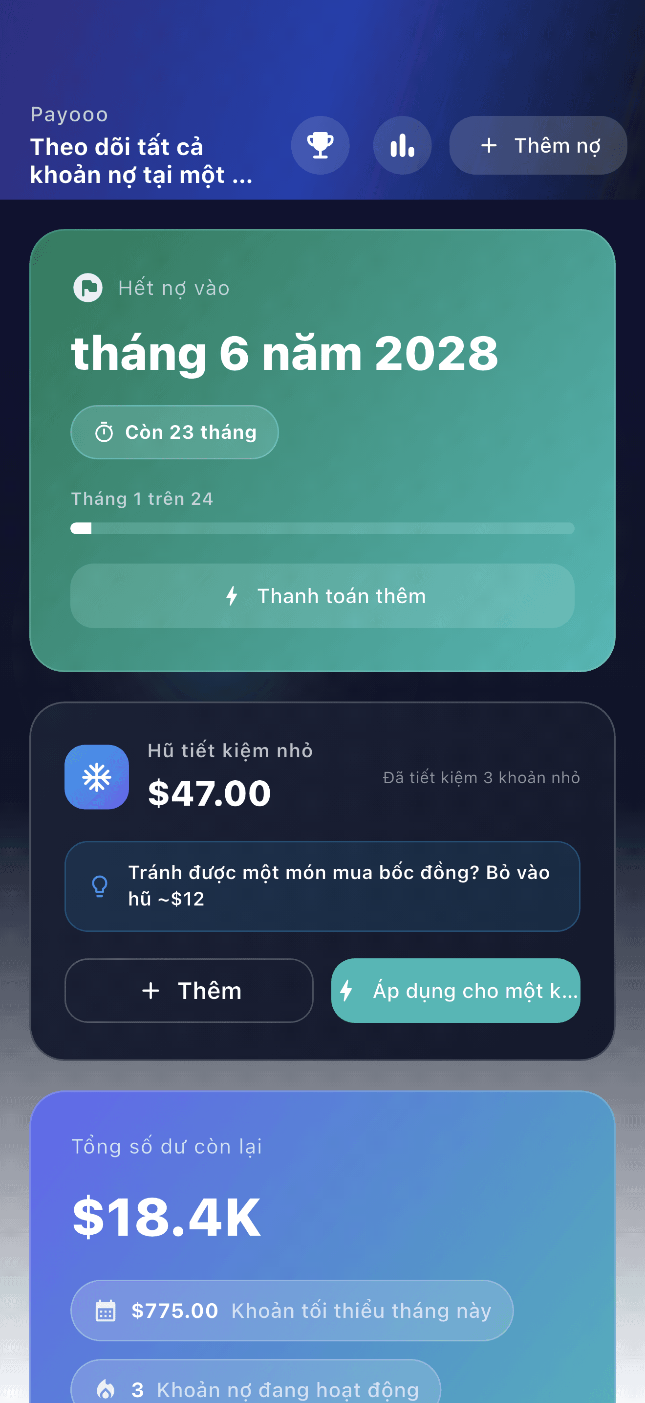 Tổng quan ứng dụng kế hoạch nợ Payooo (1)