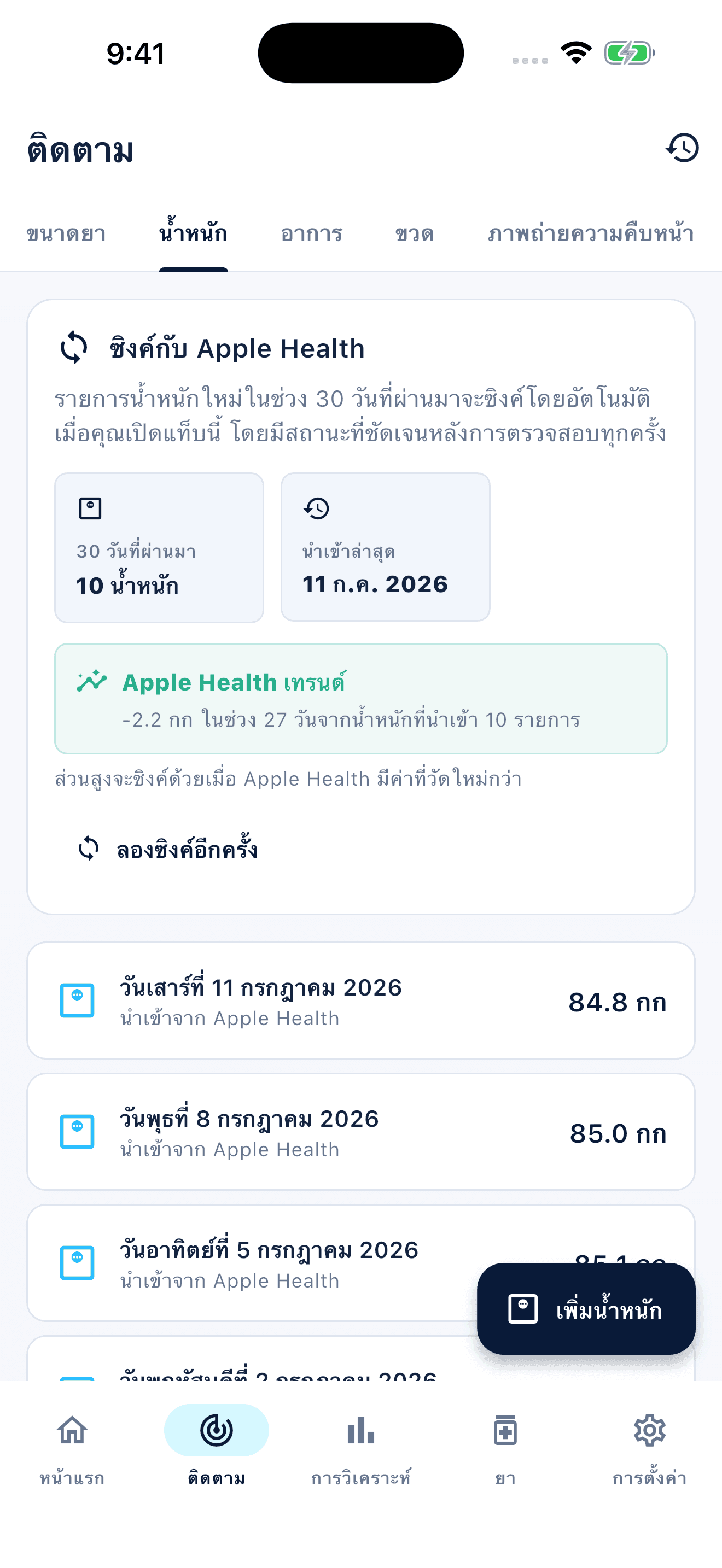 ภาพรวมการติดตามส่วนบุคคลใน Peptiva (1)