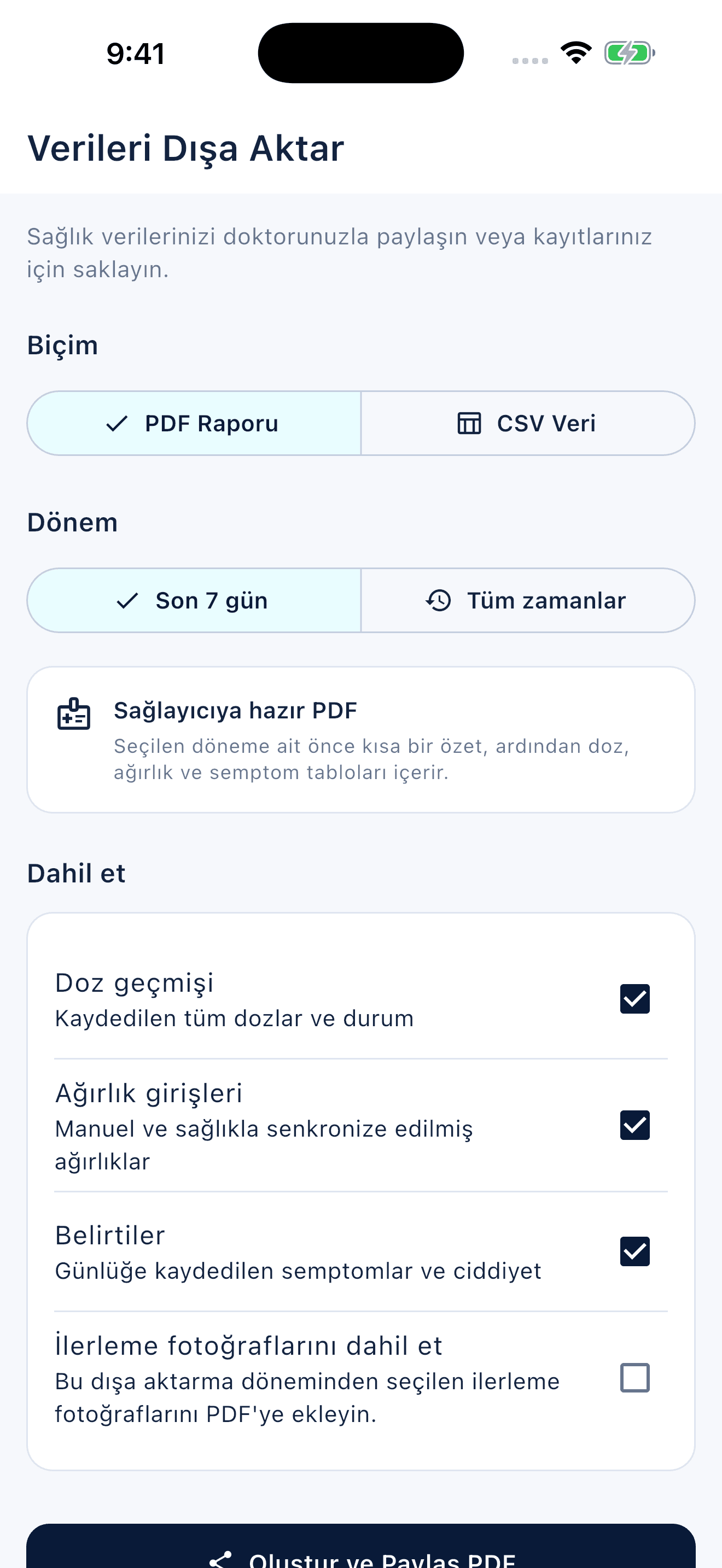 Peptiva uygulaması takip genel görünümü (2)