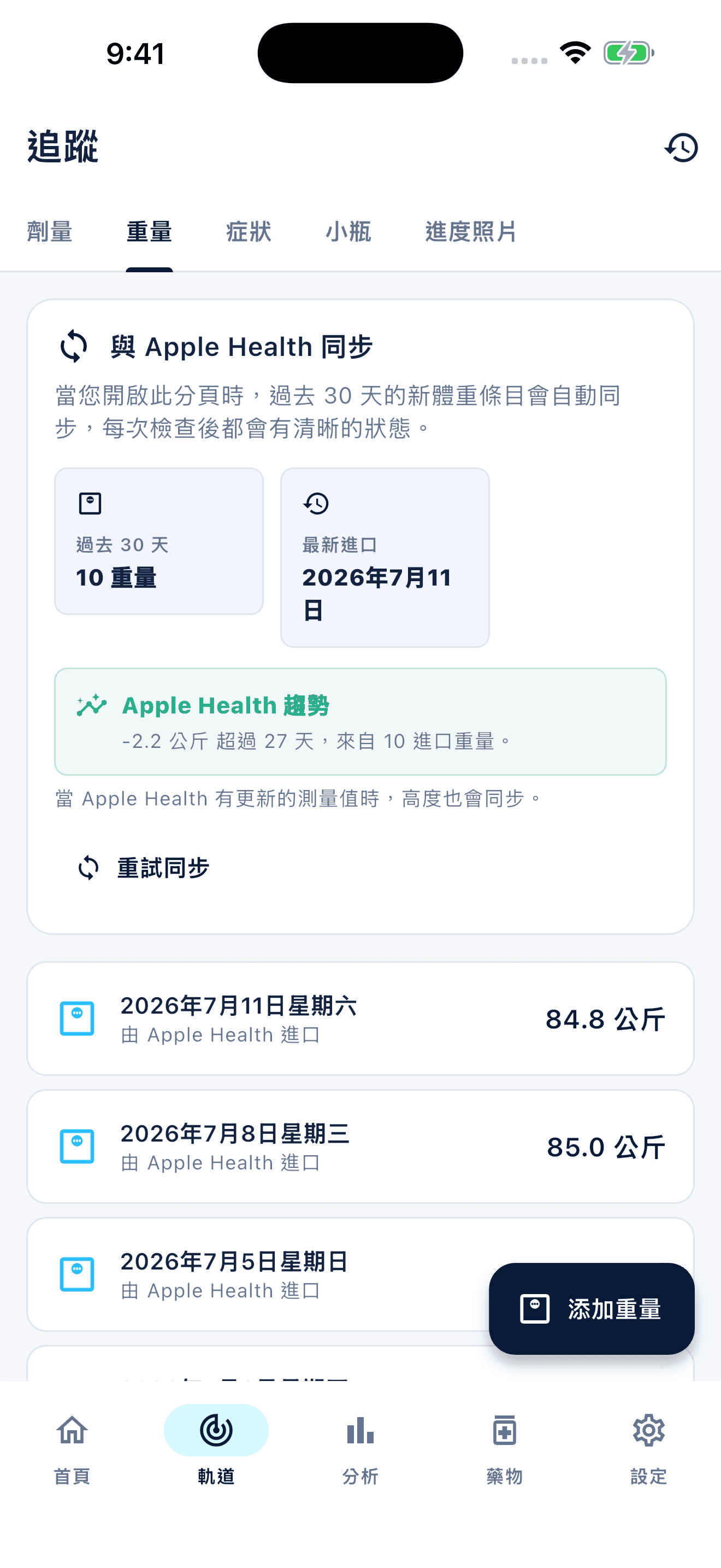 Peptiva 應用程式追蹤總覽 (1)
